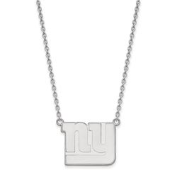 Sterling Silver New York Giants Large Pendant Necklace