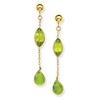 Image 1 : 14k Peridot Post Earrings