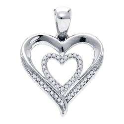 Sterling Silver Round Black Color Enhanced Diamond Striped Band Ring 5/8 Cttw