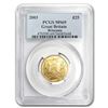 Image 1 : 2003 Great Britain 1/4 oz Gold Britannia MS-69 PCGS