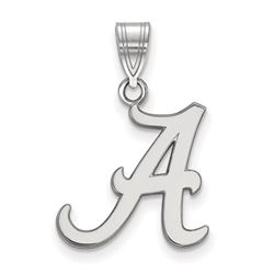 Sterling Silver University of Alabama Medium Pendant