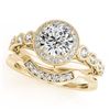 Image 1 : 2.66 ctw Princess VS/SI Diamond Art Deco 3 Stone Ring 18K Yellow Gold