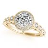 Image 2 : 2.66 ctw Princess VS/SI Diamond Art Deco 3 Stone Ring 18K Yellow Gold