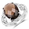 Image 1 : 10.10 ctw Genuine Garnet .925 Sterling Silver Ring