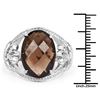 Image 3 : 10.10 ctw Genuine Garnet .925 Sterling Silver Ring