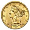 Image 1 : $5 Liberty Gold Half Eagle AU (Random Year)
