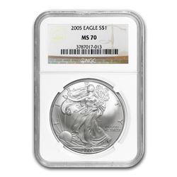 2005 Silver American Eagle MS-70 NGC