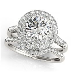 11.40 ctw Citrine & Diamond Ring 10K White Gold