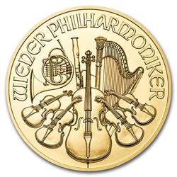 2019 Austria 1/4 oz Gold Philharmonic BU