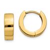 Image 1 : 14k Gold 9 mm Hinged Hoop Earrings
