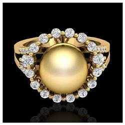 1.31 ctw H-SI/I Diamond Bypass Solitaire Ring 10K White Gold