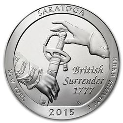 2015 5 oz Silver ATB Saratoga National Park\, NY