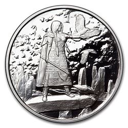 5 oz Silver Proof Round - Celtic Lore (The Morrigan)