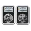 Image 1 : 2013 2-Coin Silver Eagle Set SP/PF-70 NGC (West Point)