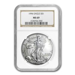 1996 Silver American Eagle MS-69 NGC