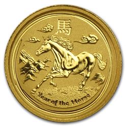 2014 Australia 1/20 oz Gold Lunar Horse BU (Series II)