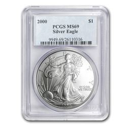 2000 Silver American Eagle MS-69 PCGS