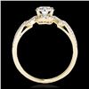 Image 2 : 1.55 ctw Intense Blue Diamond Necklace 10K Rose Gold