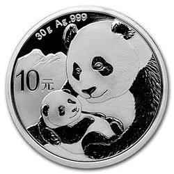 2019 China 30 gram Silver Panda BU (In Capsule)