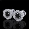 Image 1 : 1.50 ctw Fancy Black Diamond Solitaire Ring 10K Rose Gold