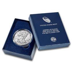 2017-W Burnished Silver American Eagle (w/Box & COA)