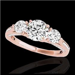 16.25 ctw Amethyst & Diamond Bracelet 14K Rose Gold