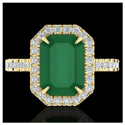 1.33 ctw SI/I Fancy Intense Yellow Diamond Ring 10K Rose Gold