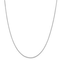 14k White Gold .95 mm Box Chain - 28 in.