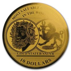 2017 Solomon Isl. 1/100 oz Gold Million Dollar Collection: Greece