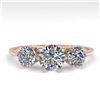 Image 1 : 1.46 ctw Princess VS/SI Diamond Necklace 18K Yellow Gold