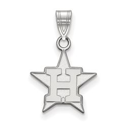 Sterling Silver MLB Houston Astros 19 mm Small Pendant