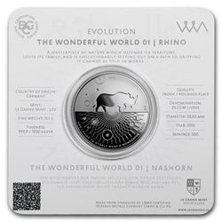 2015 1 oz Silver Proof Evolution I Wonderful World (Rhino)