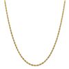 Image 1 : 10k Yellow Gold 3 mm Semi-Solid Rope Chain - 22 in.