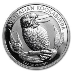 2012 Australia 1 oz Silver Kookaburra BU (Dragon Privy)