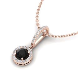 4.60 ctw Genuine Blue Sapphire and White Topaz .925 Sterling Silver Pendant