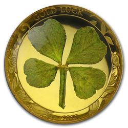 2020 Palau 1 gram Gold $1 Four-Leaf Clover