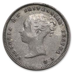 1853 Great Britain Maundy 4 Pence VF (Young Head)