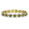 Image 1 : 30.12 ctw Emerald & Diamond Bracelet 14K Yellow Gold