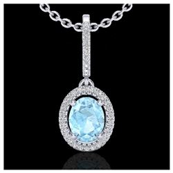 1.11 ctw VS/SI Diamond Solitaire Art Deco Stud Necklace 18K Rose Gold