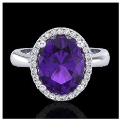 1 ctw SI Fancy Blue Diamond Solitaire Ring 10K Rose Gold