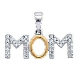 Sterling Silver Round Diamond Rose-tone Heart Stud Earrings 1/20 Cttw