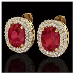 11.02 ctw Aquamarine & Diamond Halo Bracelet 10K White Gold