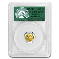 2019 Mexico 1/20 oz Proof Gold Libertad PR-70 PCGS (FirstStrike®)