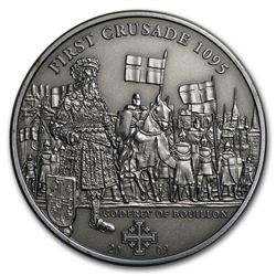 2009 Cook Islands History of the Crusades 1st Godfrey of Bouillon