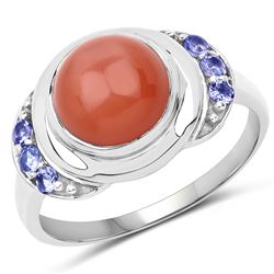 1.84 ctw Genuine Tanzanite .925 Sterling Silver Ring