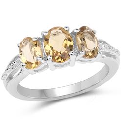 0.33 ctw Genuine Zambian Emerald and White Diamond 14K Yellow Gold Ring