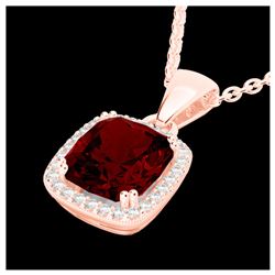 0.50 ctw VS/SI Cushion Cut Diamond Ring 10K Rose Gold