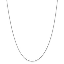 14k White Gold 0.80 mm Spiga Pendant Chain Necklace - 18 in.