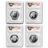 Image 1 : 2014 4-Coin 50th Anniv Kennedy 1/2 Dollar Set SP/PF-70 PCGS (FS)