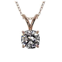 8 ctw Amethyst & Elephant VS/SI Diamond Necklace 10K Rose Gold